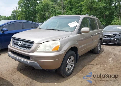 2004 Honda Pilot Ex-L from USA, damaged, VIN 2HKYF18504H550637